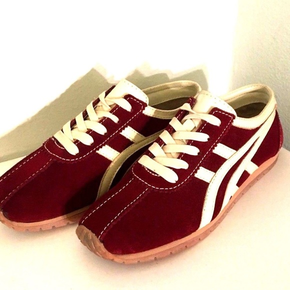 Onitsuka Tiger by Asics Women's Red and White Sneakers - Picture 1 of 11